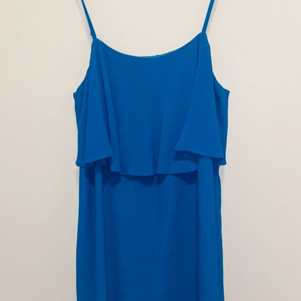 J. Crew Factory Tiered Cocktail Dress Sz 2 - Picture 2 of 6